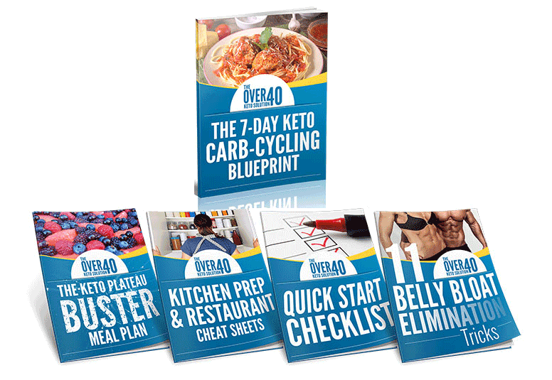 The Over40 Keto Solution bundle and included resources